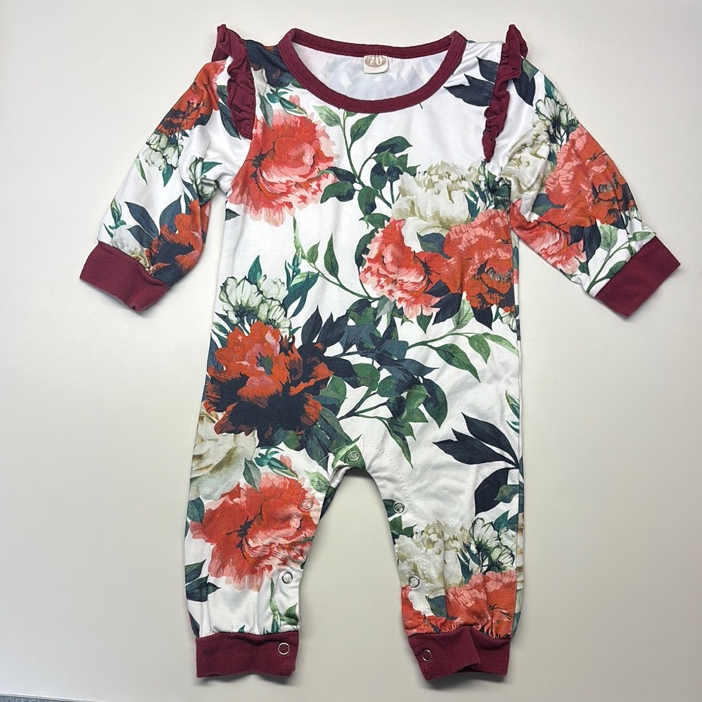 Floral Baby Romper- 3-6 Month